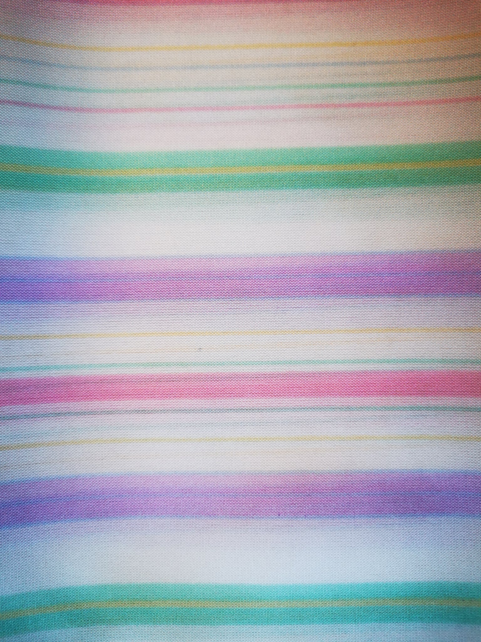 Foulard écharpe blanc à rayures pastel