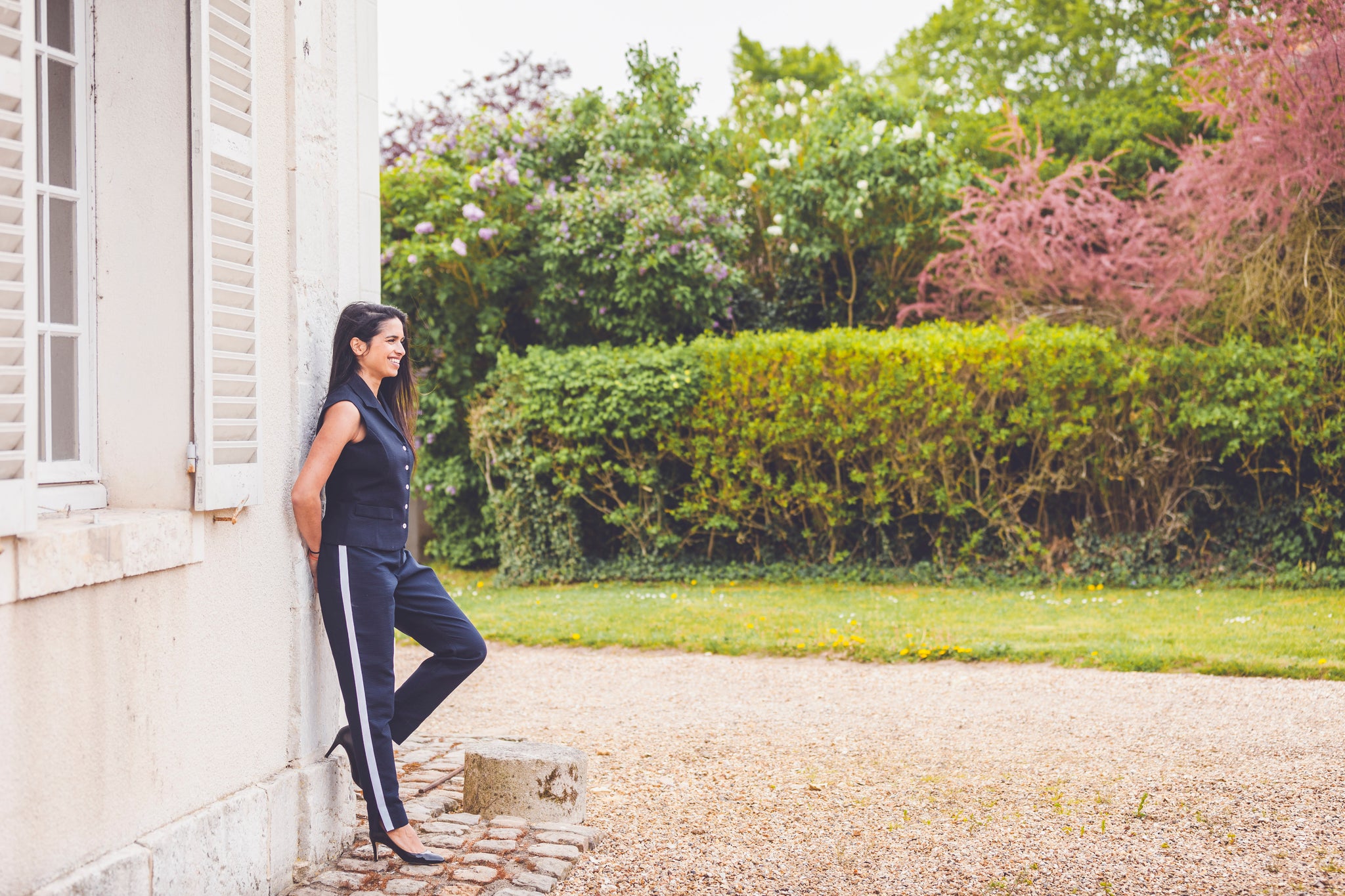 Pantalon Givenchy bleu marine - Made in France