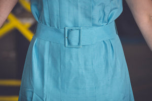 Robe turquoise style 60's