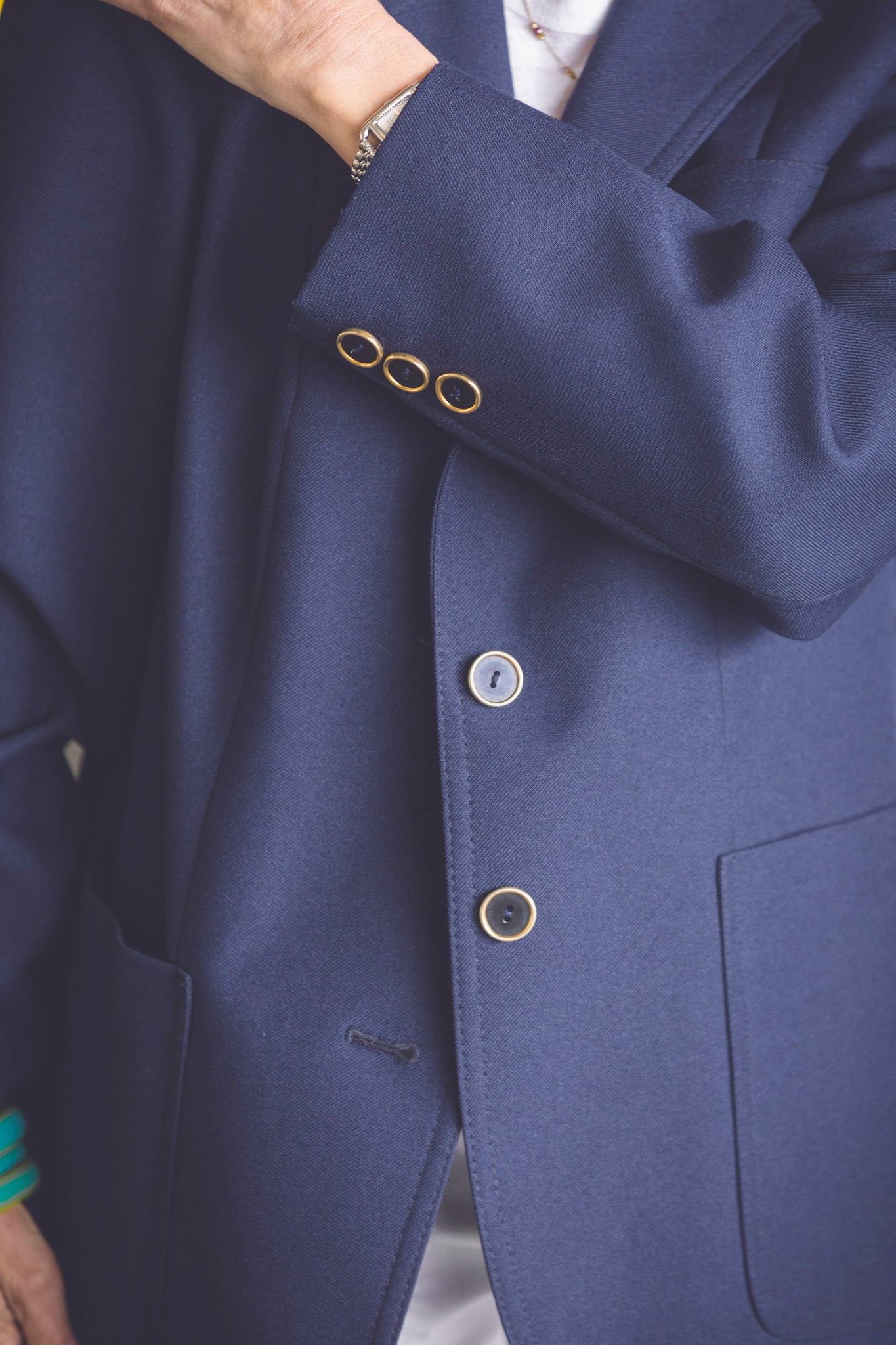 Veste blazer bleu marine Fabric by Klopfman - Made in Italy