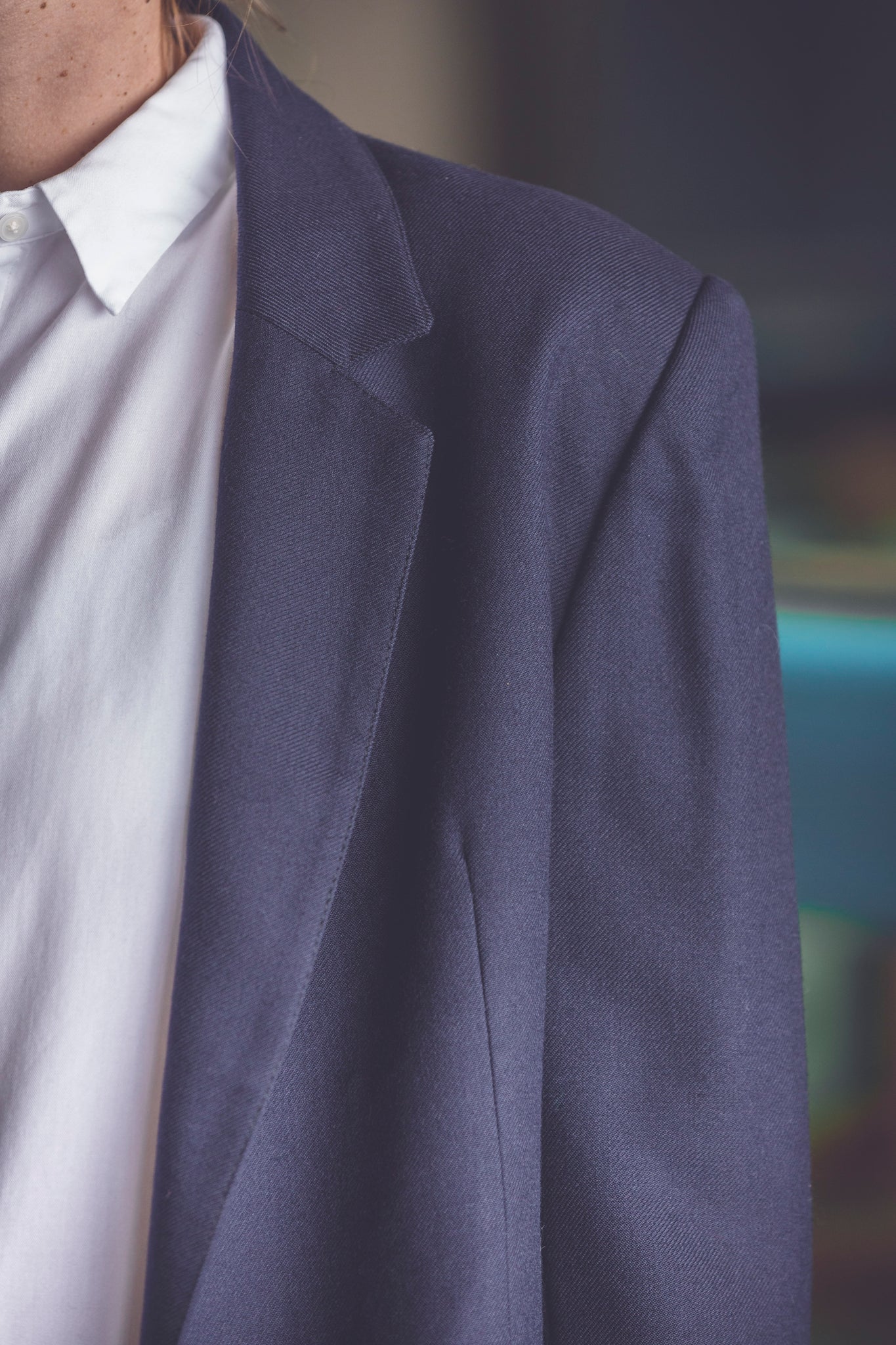 Veste blazer bleu marine boutons dorés