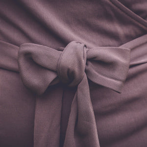 DIANE VON FURSTENBERG La robe portefeuille marron - Made in USA