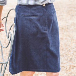 Jupe courte bleu marine