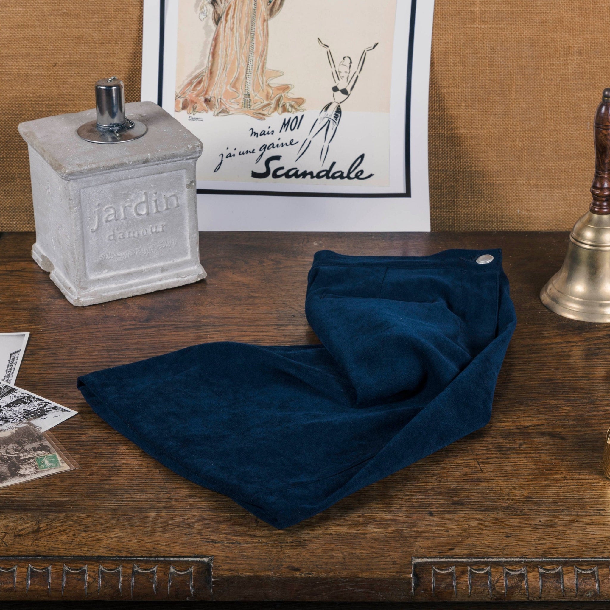 Jupe courte bleu marine