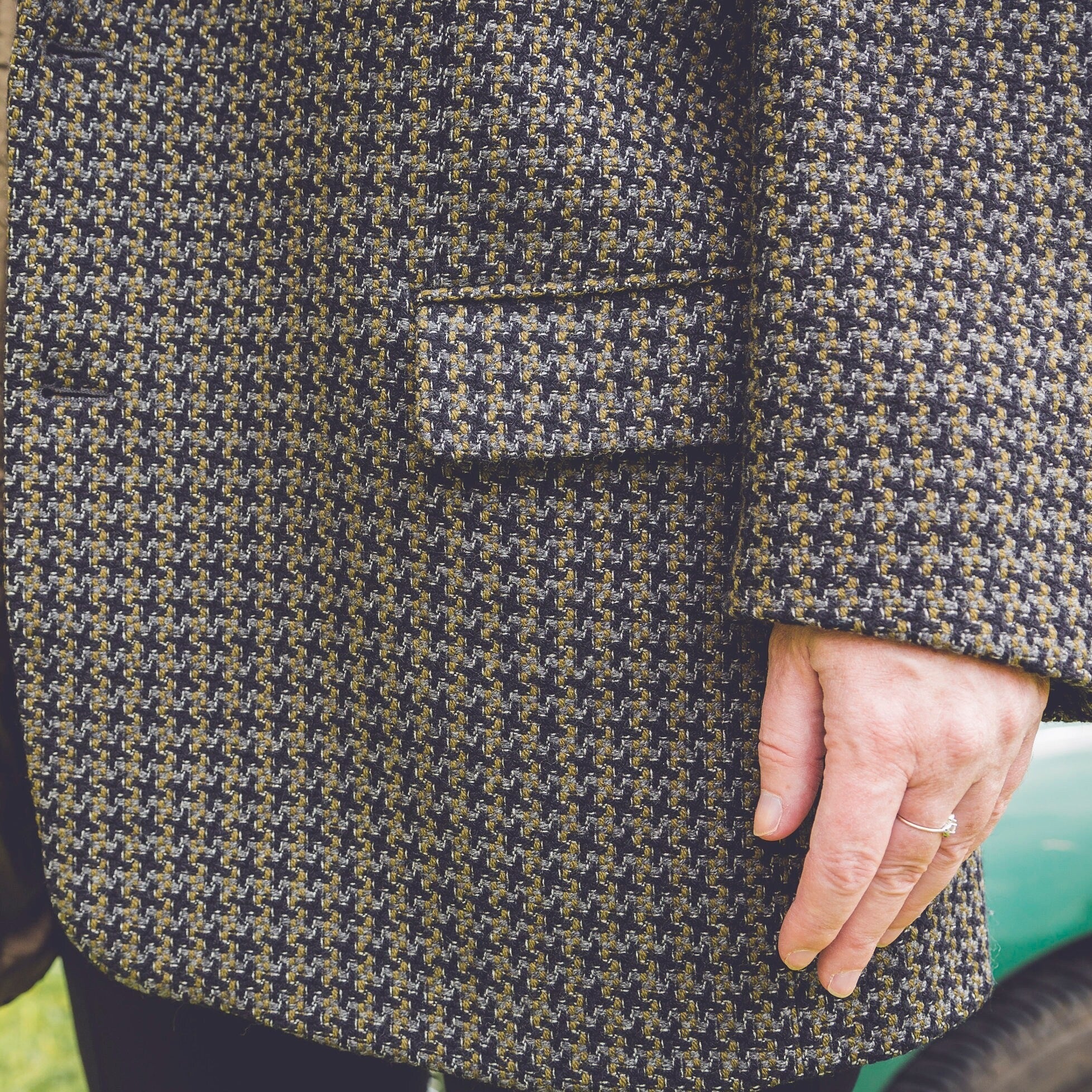 HUGO BOSS Veste blazer homme oversize en tweed - Made in France