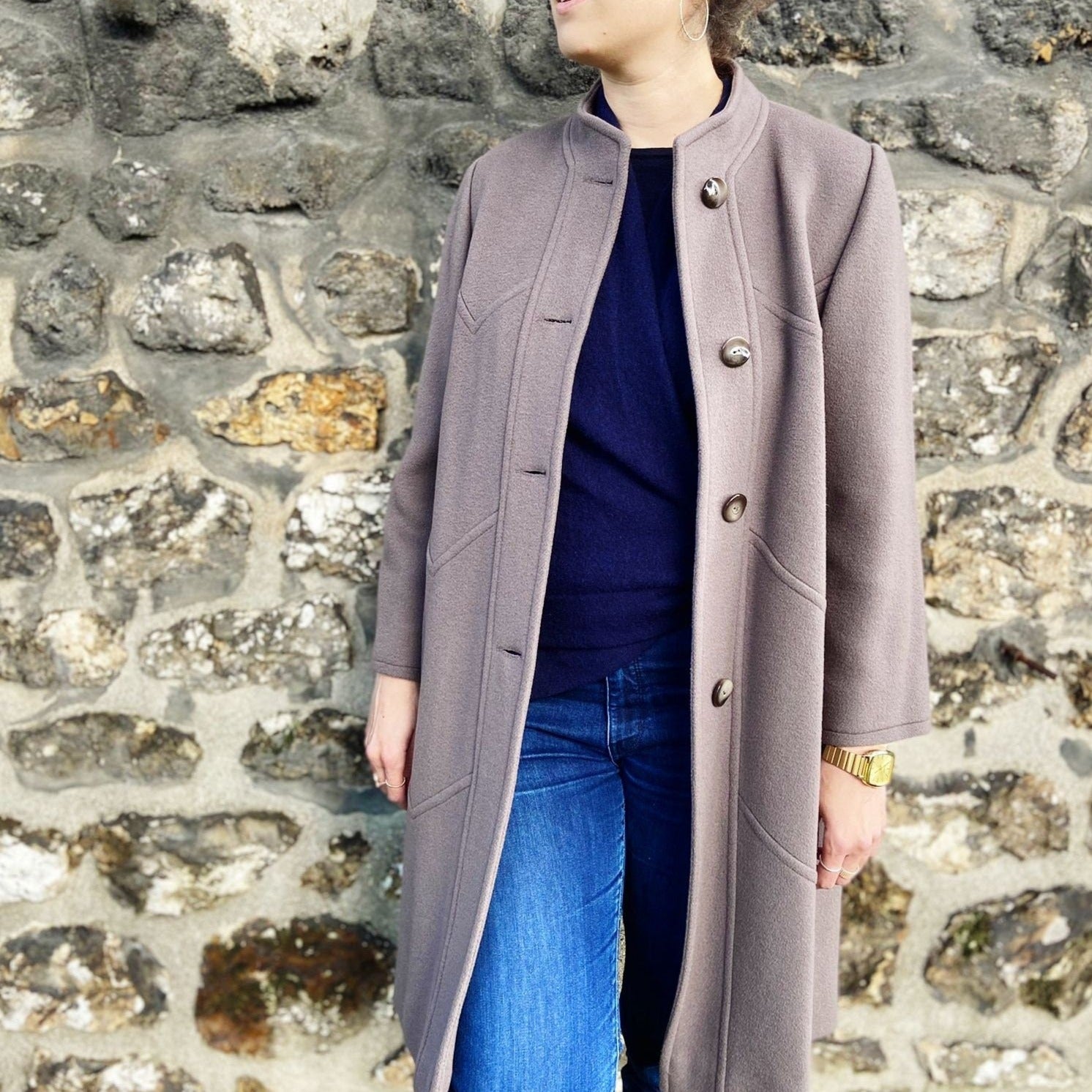 Manteau long en laine - Made in France